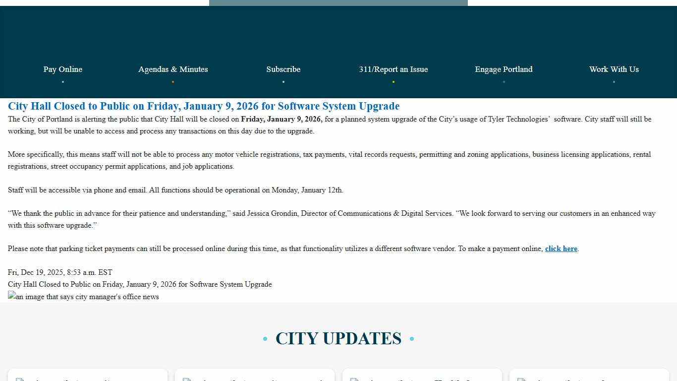 Portland, ME - Official Website | Official Website