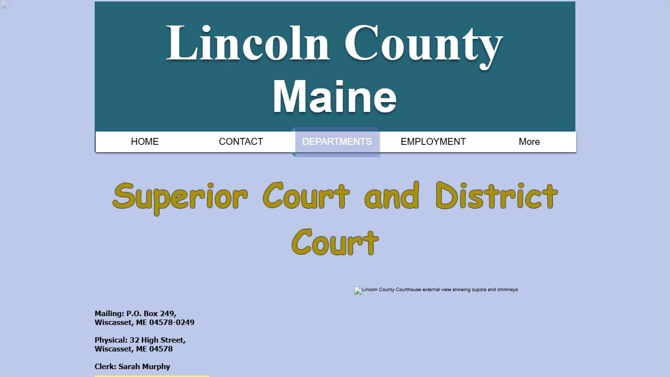 COURTS | lincolncountymaine
