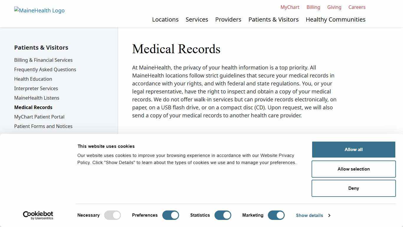 Medical Records | MaineHealth